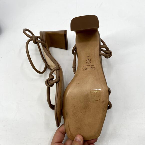 by Far 40 Charlie Taupe Sling Back heel Sandals - Picture 5 of 5